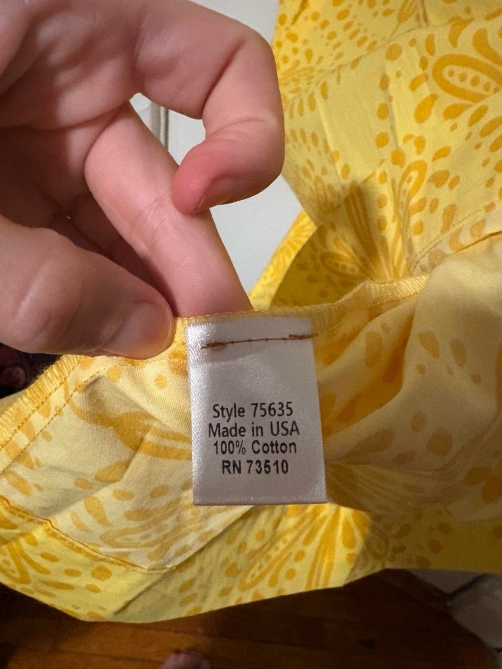 Uncle Frank sun-kissed cotton dress in yellow - Picture 2 of 8